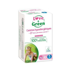 Taille 3 - 4/9 Kg Couches écologiques Jumbo Pack Love & Green  hypoallergéniques | Achetez sur Everykid.com