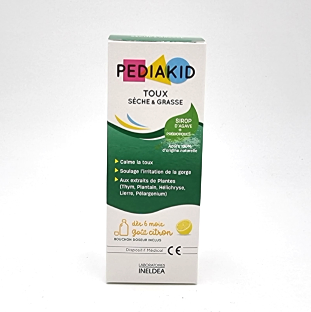 PEDIAKID Toux sèche & grasse 125ml - Parapharmacie - Pharmarket