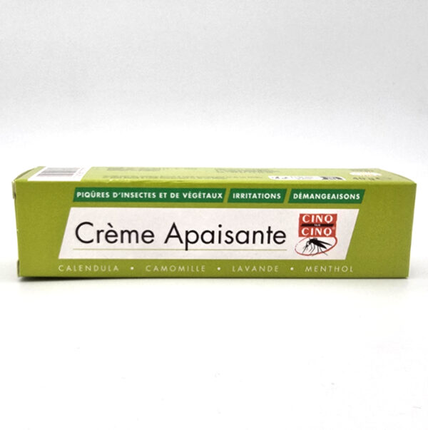 Crème apaisante cinq sur cinq