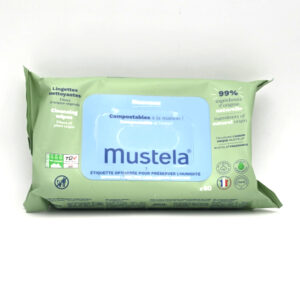 Lingettes nettoyantes compostables Mustela