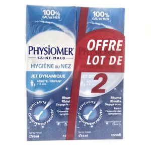 Physiomer Hygiène du nez lot de deux flacons de 135ml