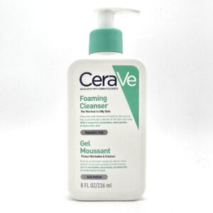 Gel Moussant CeraVe Peaux Normales à Grasses – Nettoyant Visage Sans Parfum 236 ml