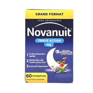 Novanuit Triple Action 60 cp — Pharmacie de la Paderne